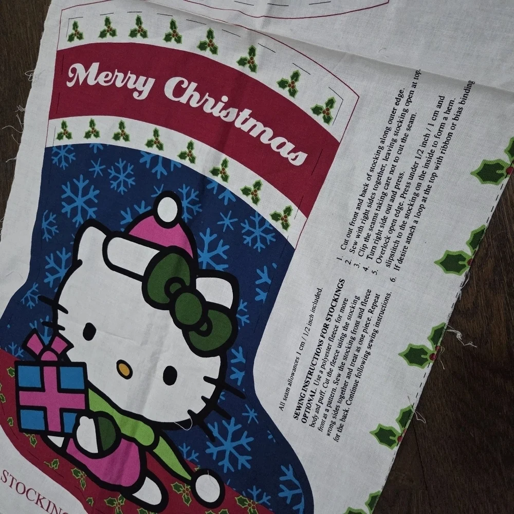 Hello Kitty Christmas Stocking Fabric